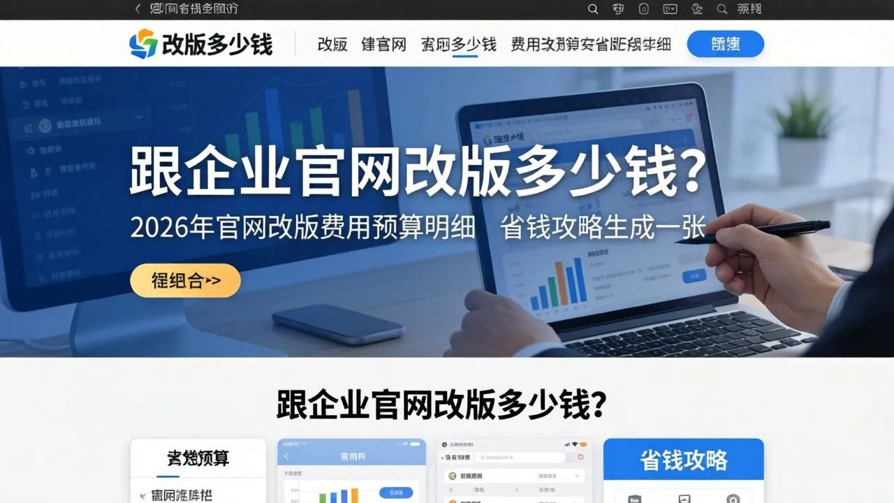 2026企业官网改版费用：预算明细与省钱攻略(图1)