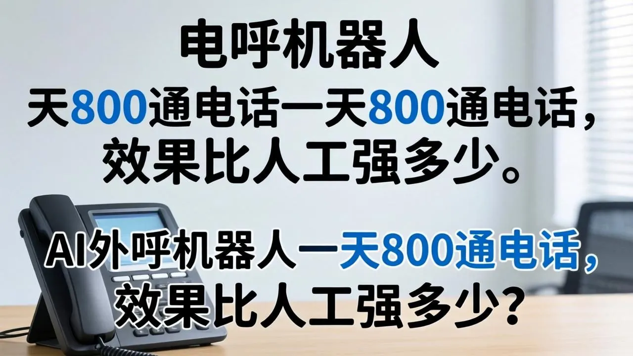 AI外呼机器人日拨800通，效果远超人工多少？(图1)