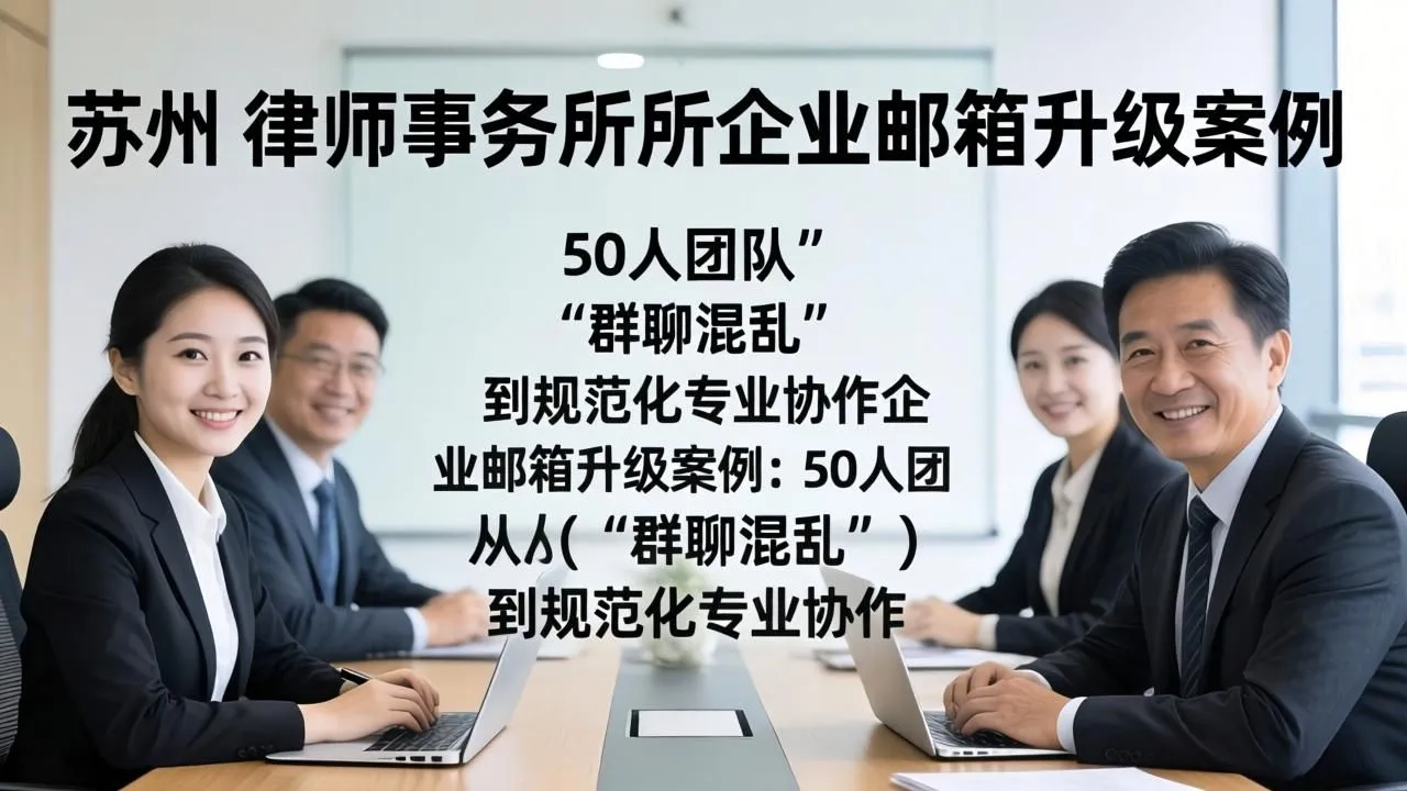 苏州律所邮箱升级:50人团队告别群聊混乱,迈向规范协作(图1) 苏州律所邮箱升级:50人团队告别群聊混乱,迈向规范协作(图1)