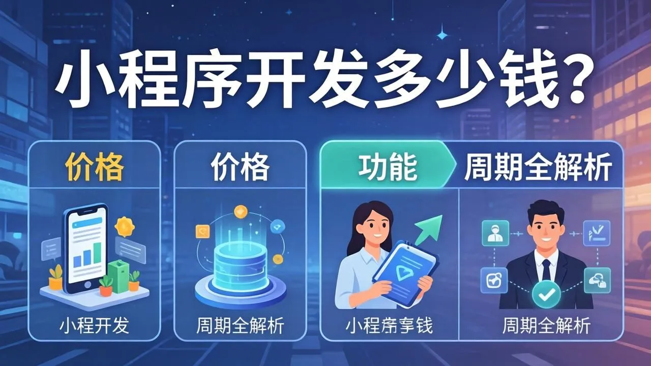 小程序开发多少钱？价格、功能、周期全解析