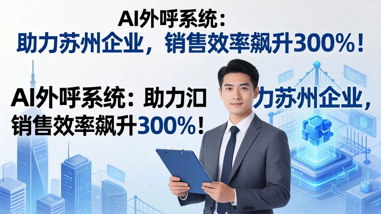 AI外呼系统:助力苏州企业,销售效率飙升300%!(图1) AI外呼系统:助力苏州企业,销售效率飙升300%!(图1)